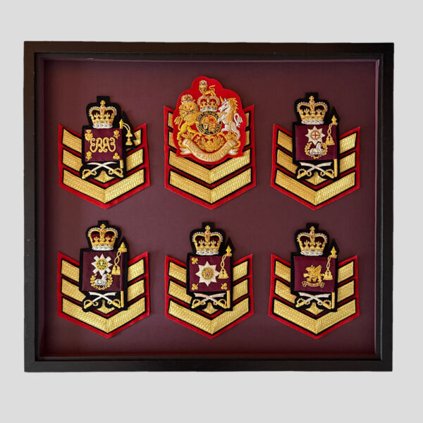 The Guards with chevrons